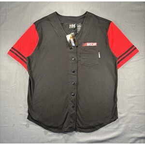 Jerry Leigh NASCAR Baseball Jersey NWT Men's Large Need For Speed Graphic‎ Print